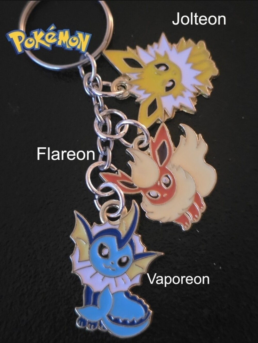 Pokemon Eeveelutions Charms Jolteon, Flareon & Vaporeon